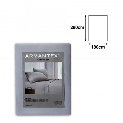 Jogo Cama Vitoria Cinza 180X280cm Jogo Cama Vitoria Cinza 180X280cm