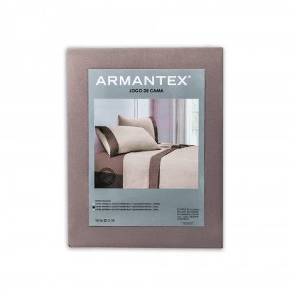 Jogo Cama Viroria Bege/Taupe 240X280cm