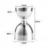 Medidor Jigger Bell Prateado 25/60ml 5.2X4.4X8.5cm