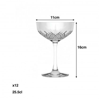 Ta�a com P� Champanhe & Cocktail Timeless 25.5cl 11X16cm Pack 12