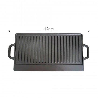 Grelhador Reversível Ferro Fundido 42cm Grelhador Reversível Ferro Fundido 42cm