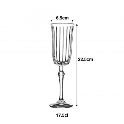 Copo com P� Joy Flute 17.5cl 6.5X22.5cm Pack 4