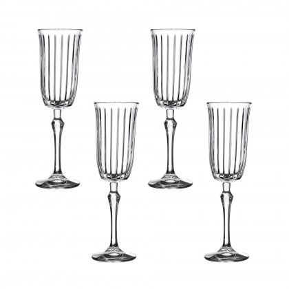 Copo com P� Joy Flute 17.5cl 6.5X22.5cm Pack 4