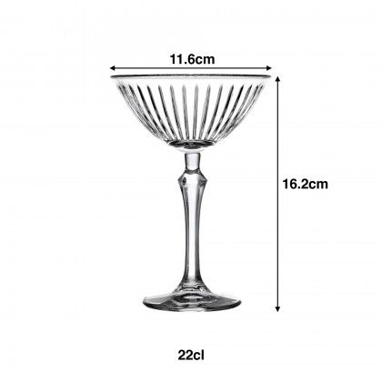 Copo com P� Joy Cocktail 22cl 11.6X16.2cm Pack 4