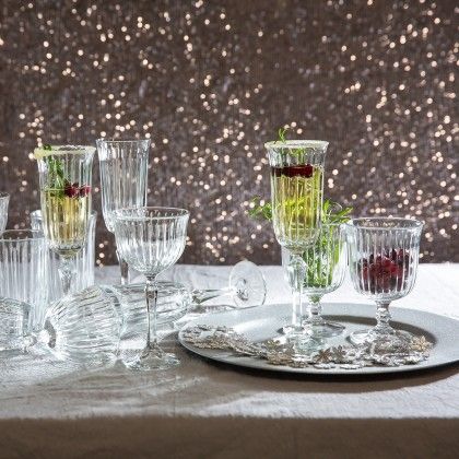 Copo com P� Joy Flute 17.5cl 6.5X22.5cm Pack 4