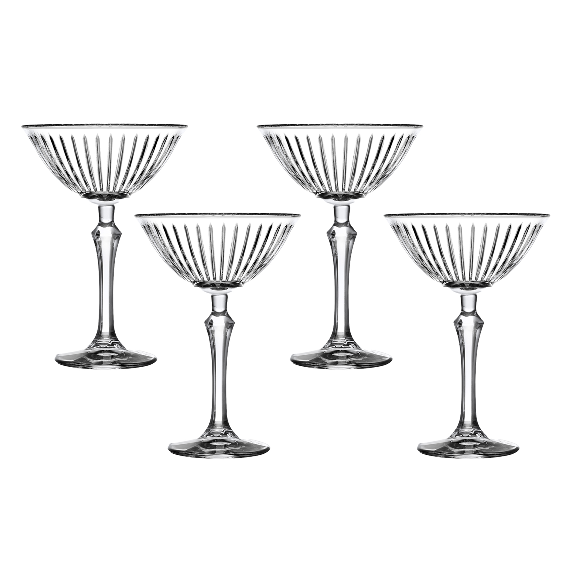 Copo com Pé Joy Cocktail 22cl 11.6X16.2cm Pack 4