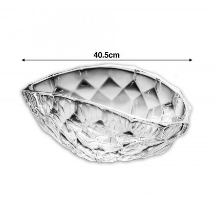 Centro Mesa Cristal Honey Oval 40.5cm Centro Mesa Cristal Honey Oval 40.5cm