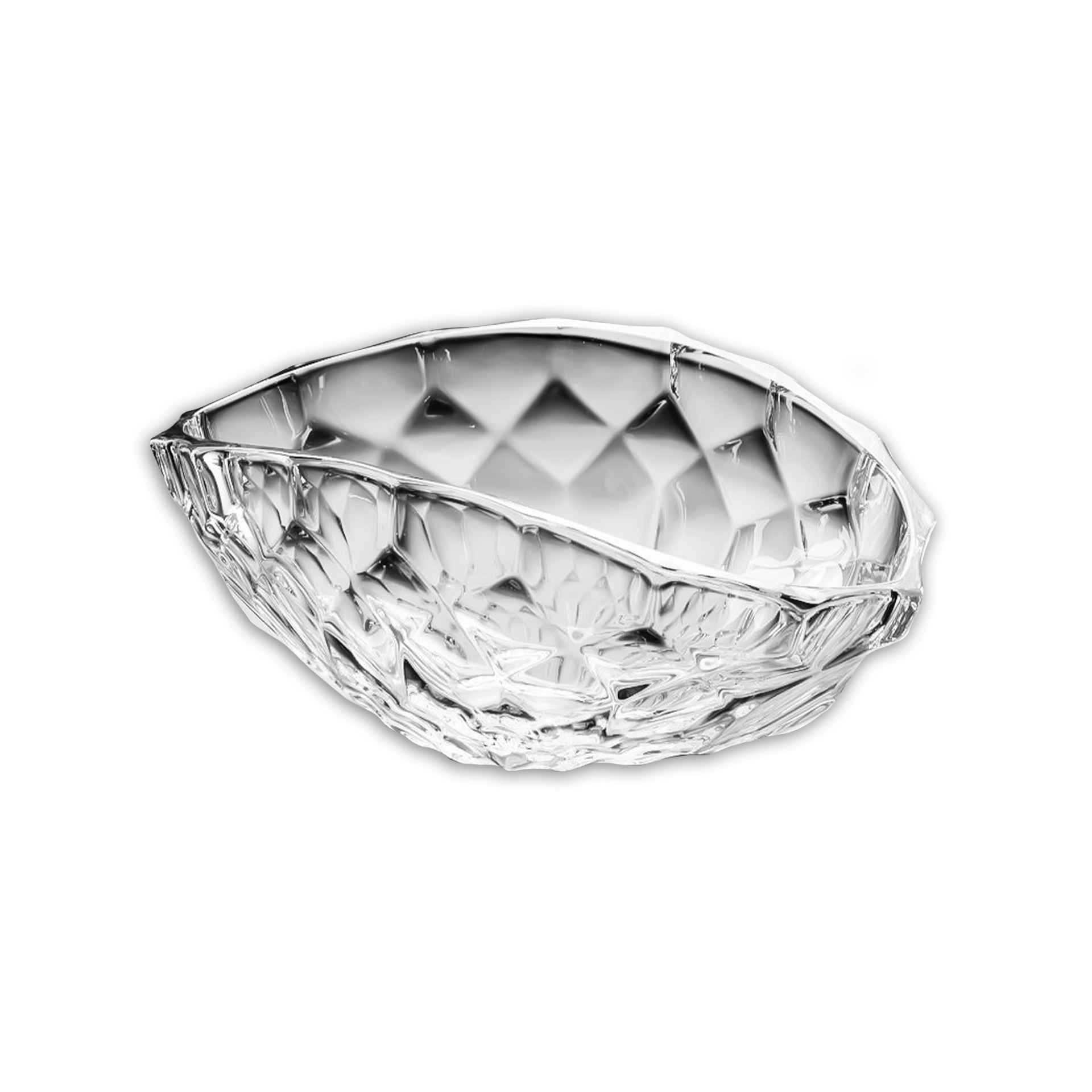 Centro Mesa Cristal Honey Oval 40.5cm
