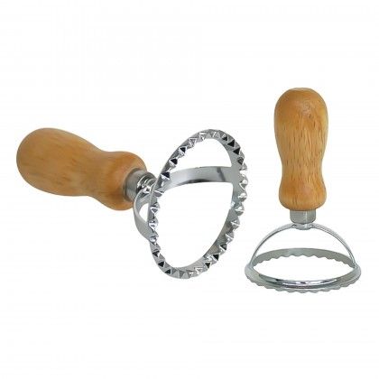 Corta Massa Inox Pega Madeira Redondo 5X10.5cm