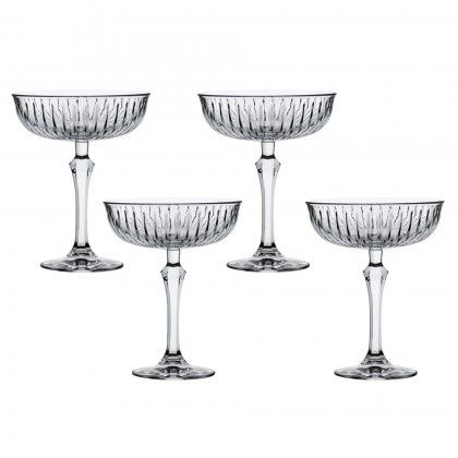 Copo com Pé Joy Champanhe & Cocktail 24.5cl 11.7X15.2cm Pack 4 Copo com Pé Joy Champanhe & Cocktail 24.5cl 11.7X15.2cm Pack 4
