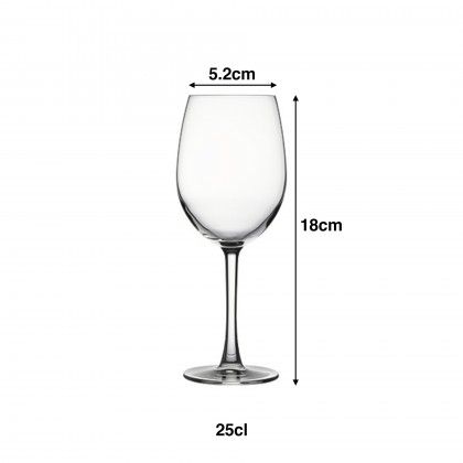 Copo com Pé Reserva 25cl 5.2X18cm Pack 6 Copo com Pé Reserva 25cl 5.2X18cm Pack 6