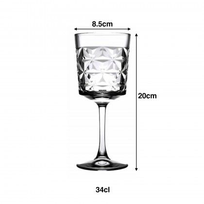 Copo com P� Estrella 34cl 8.5X20cm Pack 4