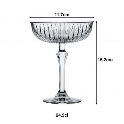 Copo com Pé Joy Champanhe & Cocktail 24.5cl 11.7X15.2cm Pack 4 Copo com Pé Joy Champanhe & Cocktail 24.5cl 11.7X15.2cm Pack 4