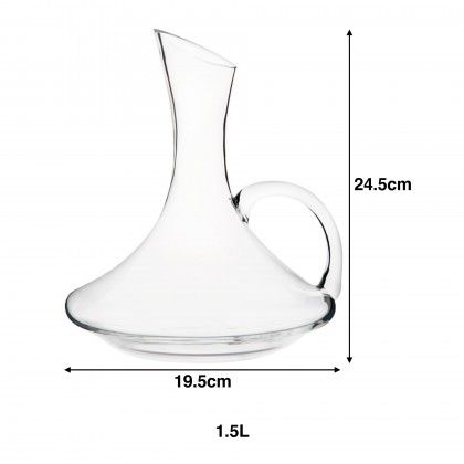 Decanter Vidro Alentejo com Asa 1500ml 19.5X24.5cm Decanter Vidro Alentejo com Asa 1500ml 19.5X24.5cm
