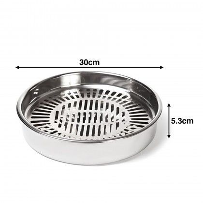 Escorredor Fritos Inox Nisa Redondo 30X5.3cm
