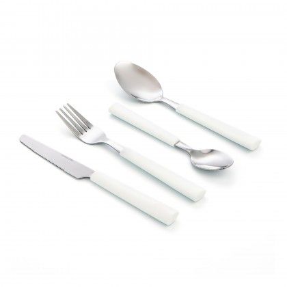 Faqueiro Habitat Branco 1.5mm 24 Pe�as