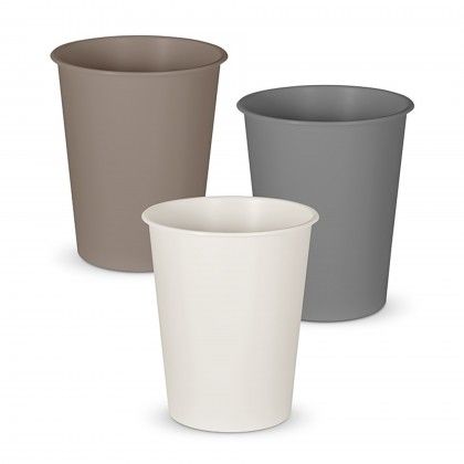 Papeleira Pl�stico Redondo Neutro 6L 22X25.5cm