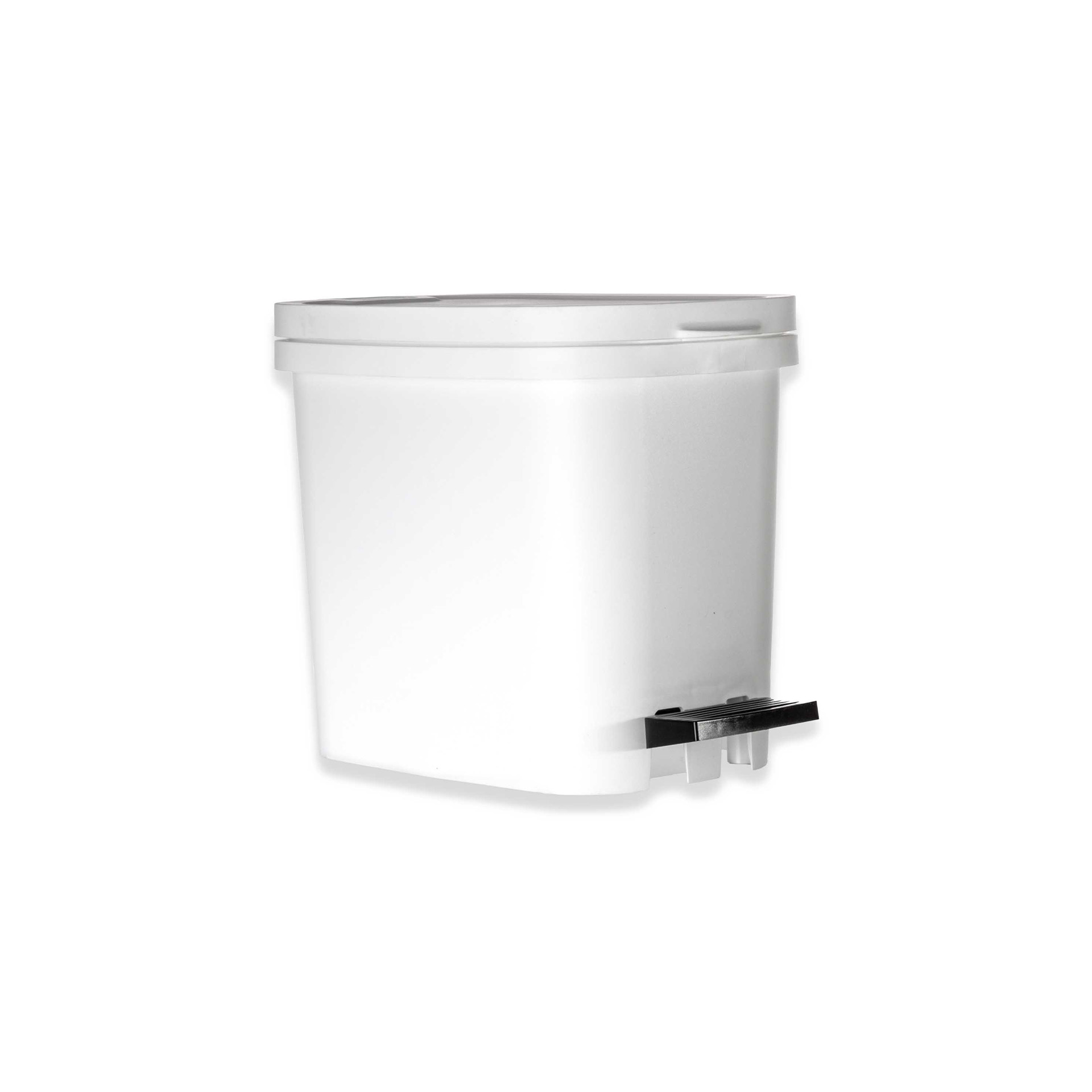 Balde Be-Útil com Pedal Branco 10l 22.5X34X27.5cm
