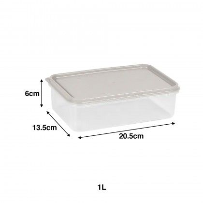 Caixa Herm�tica Polietileno 1000ml 20.5X13.5X6cm