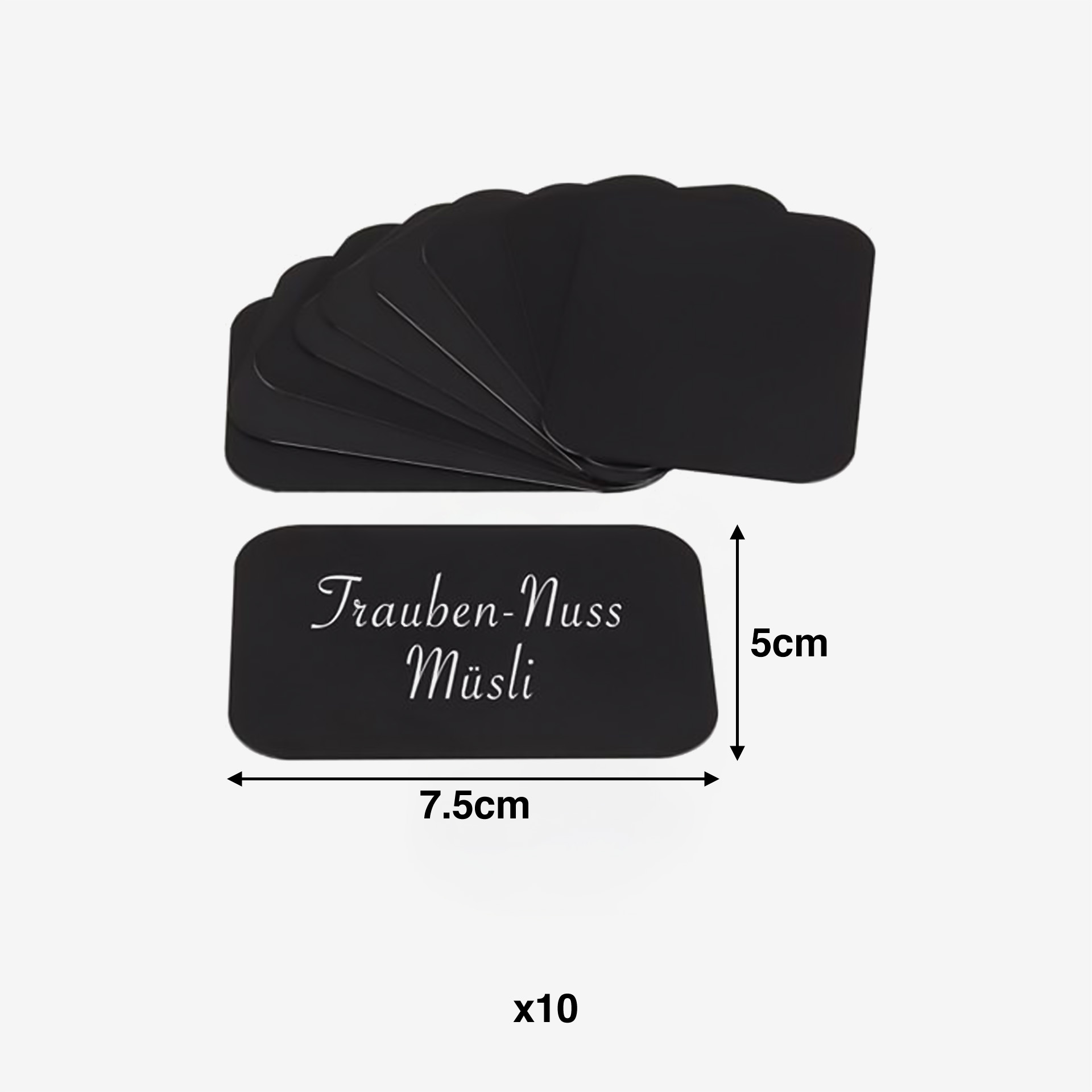 Placa Designações Pvc 7.5X5cm Pack 10