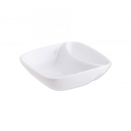 Azeitoneira Porcelana 2 Divisões Quadrada 12.5X3.2cm Azeitoneira Porcelana 2 Divisões Quadrada 12.5X3.2cm