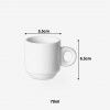 Ch�vena Caf� Porcelana C�nica 50ml 5.5X6.5cm