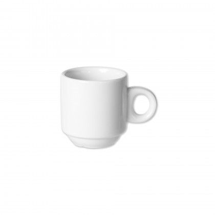 Ch�vena Caf� Porcelana C�nica Asa Anel 60ml 5.5X6.5cm