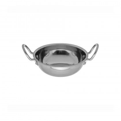 Frigideira Servir Inox com 2 Asas Redondo 350ml 13X4cm Frigideira Servir Inox com 2 Asas Redondo 350ml 13X4cm