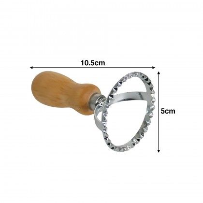 Corta Massa Inox Pega Madeira Redondo 5X10.5cm