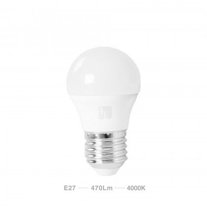 Lâmpada Esférica Led 4U E27 470Lm 4000K Luz Neutra Lâmpada Esférica Led 4U E27 470Lm 4000K Luz Neutra