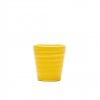Copo Café Riscas Cerâmica Amarelo Mostarda 5.5cm Copo Café Riscas Cerâmica Amarelo Mostarda 5.5cm