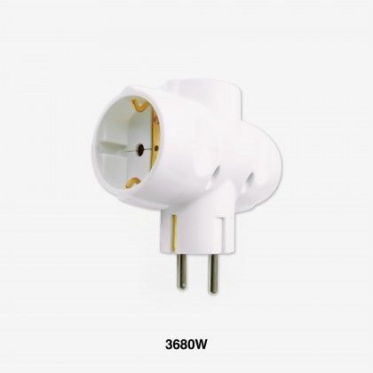 Adaptador 3 Tomadas Laterais 3500W