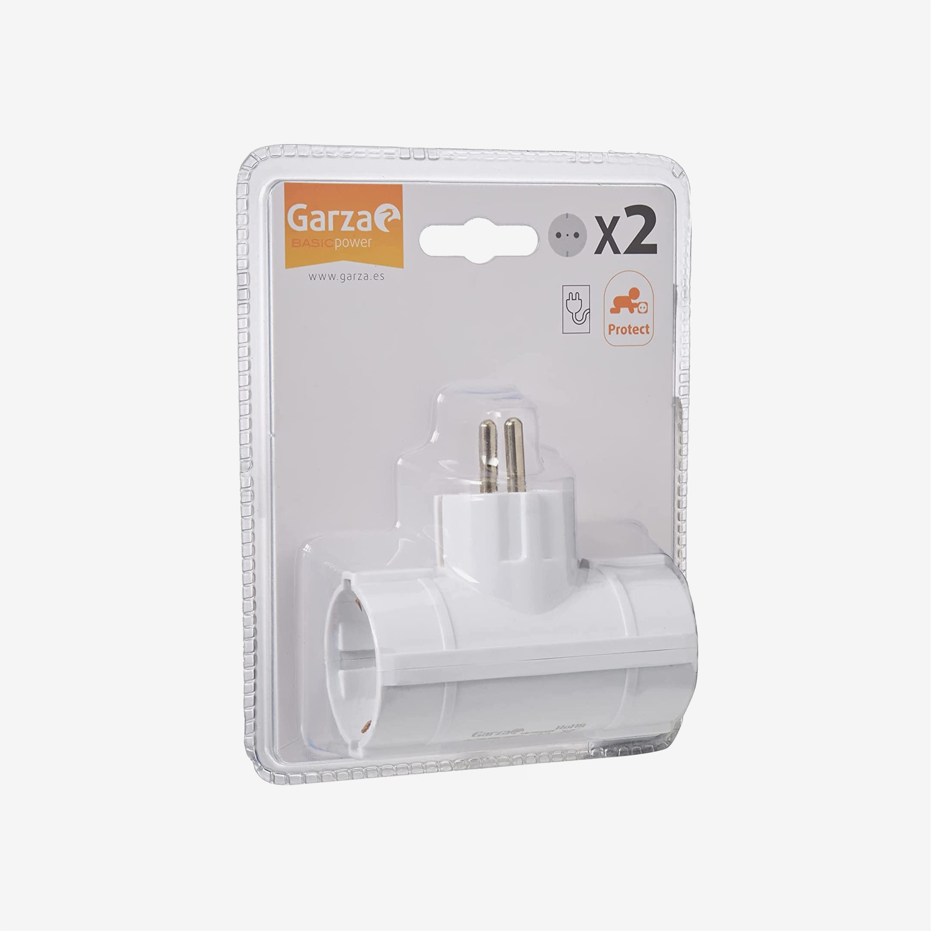 Adaptador 2 Tomadas Laterais 4X9cm