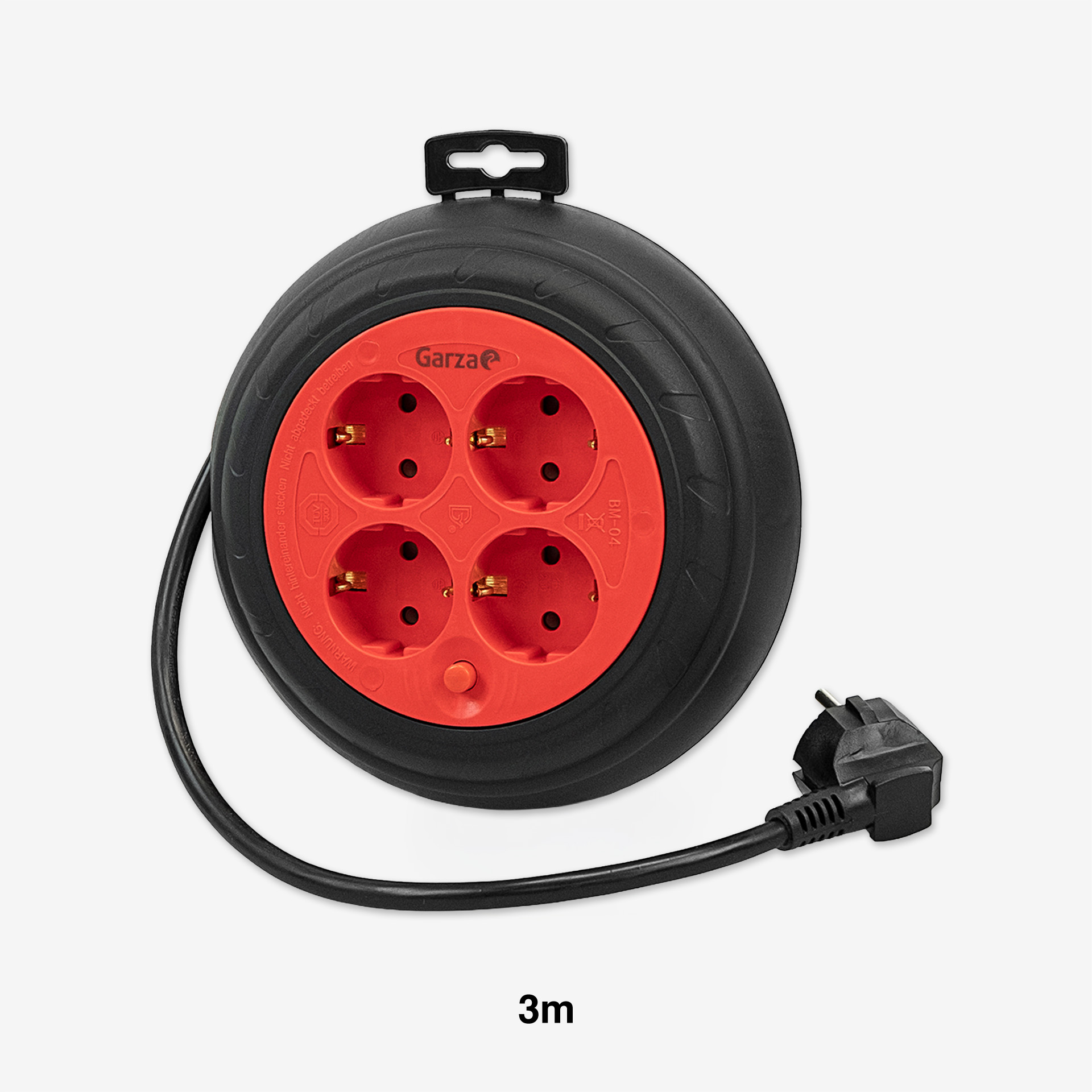 Enrola Cabos 4 Tomadas 3mX1.5mm
