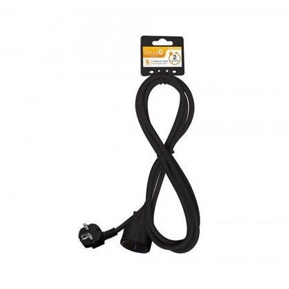 Prolongador 1 Tomada Preto 2mX1.5mm Prolongador 1 Tomada Preto 2mX1.5mm
