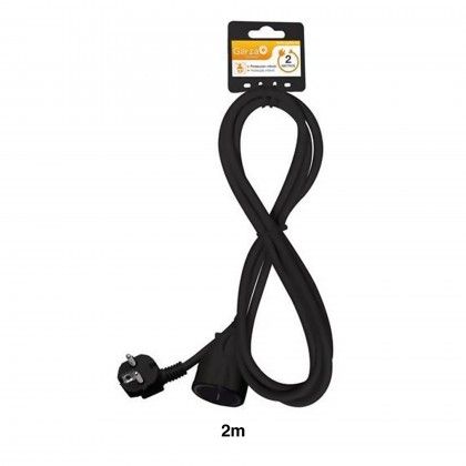 Prolongador 1 Tomada Preto 2mX1.5mm Prolongador 1 Tomada Preto 2mX1.5mm