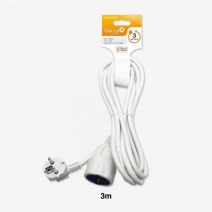 Prolongador 1 Tomada Branco 3gr 3mX1.5mm Prolongador 1 Tomada Branco 3gr 3mX1.5mm