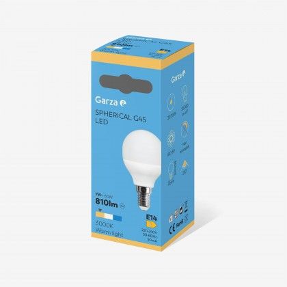 Lâmpada Led Esférica E14 810Lm 30K Luz Quente Lâmpada Led Esférica E14 810Lm 30K Luz Quente