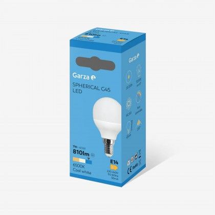L�mpada Led Esf�rica E14 810Lm 65K Luz Fria