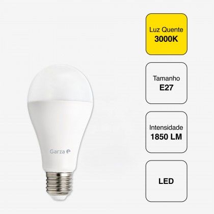 Lâmpada Led Standard E27 1850Lm 30K Luz Quente Lâmpada Led Standard E27 1850Lm 30K Luz Quente