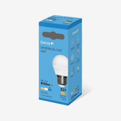 L�mpada Led Esf�rica E27 810Lm 65K Luz Fria
