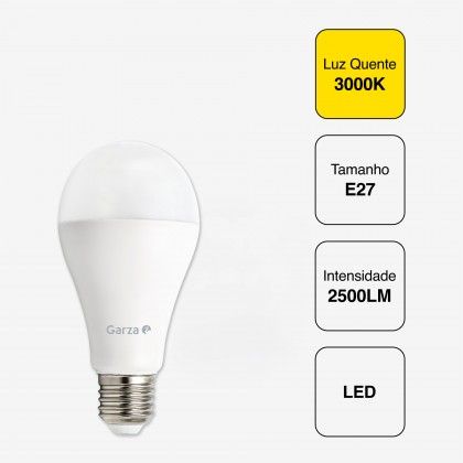 Lâmpada Led Standard E27 2500Lm 30K Luz Quente Lâmpada Led Standard E27 2500Lm 30K Luz Quente