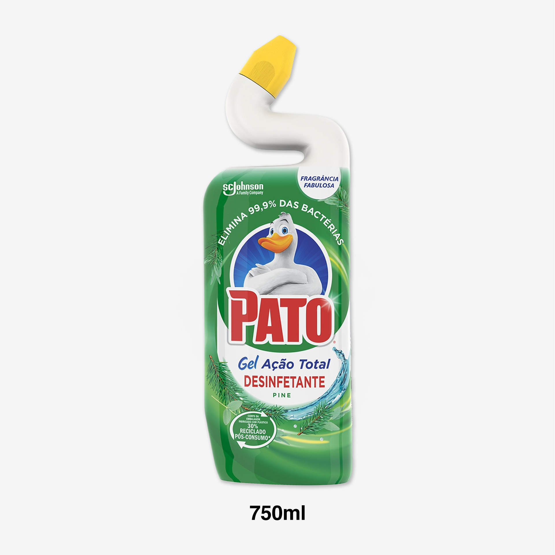 Wc Pato Desinfetante Ação Total Frescor 750ml