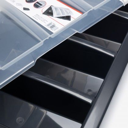 Tabuleiro Separador Talheres Gn1/1 com Tampa 53X32.5X10cm