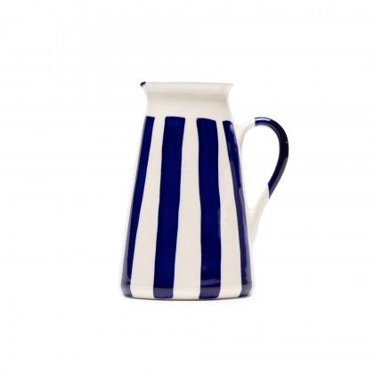Jarra Direita Riscas Azul Jarra Direita Riscas Azul
