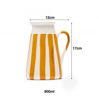 Jarra Direita Riscas Amarelo