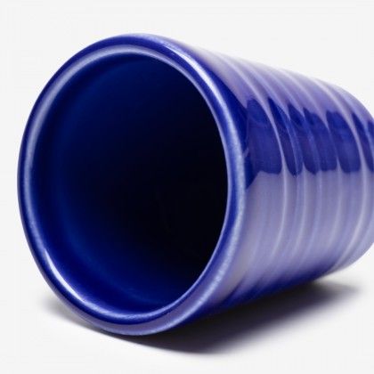 Copo Cafe Riscas Azul Escuro 5.5cm