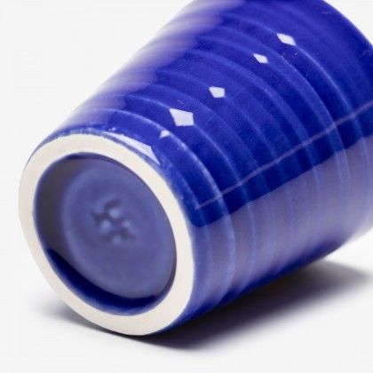 Copo Cafe Riscas Azul Escuro 5.5cm