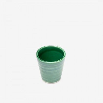 Copo Caf� Riscas Verde 5.5cm