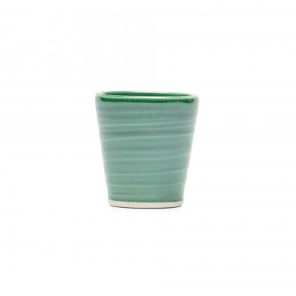 Copo Caf� Riscas Verde 5.5cm